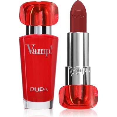 PUPA Vamp! Luminous Lipstick червило за плътни устни цвят 300 Scarlet Bordeaux 3.5 гр