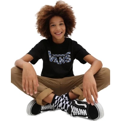 Vans dětské tričko s krátkým rukávem Vans BY CLASSIC LOGO Black True Blue