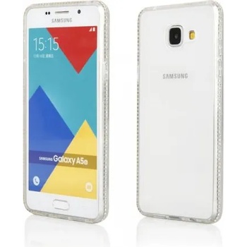 Samsung Луксозен силиконов калъф Crystals за Samsung A310 Galaxy A3 (2016) (SCCrystalsSGA32016Silver)