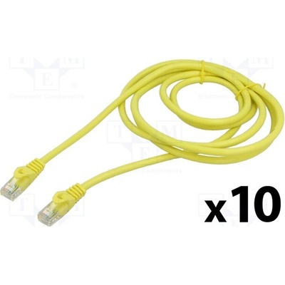 Lanberg PCU6-20CC-0200-Y Patch U/UTP Cat 6 RJ45 vidlice z obou stran lanko CCA