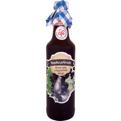 Kapka přírody Sirup černý rybíz s bezovým květem 200 ml