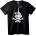 NOONEBRAND Тениска Скелет Среден пръст - 2XL, White