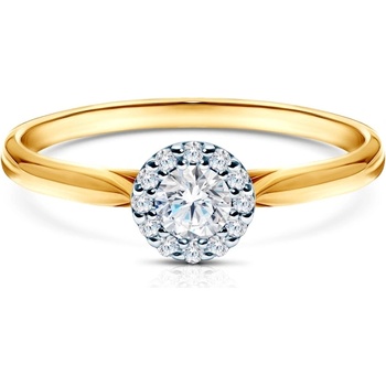 SAVICKI Годежен пръстен Savicki: двуцветно злато, диамант