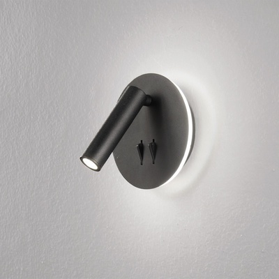 Ondaluce Sella led Аплик 6+3w 3000К Ф130мм Черен (ap.sella/cr-nero)