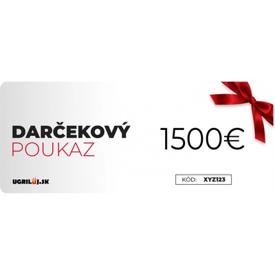 Darčekový poukaz v hodnote 1500€