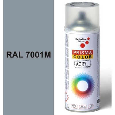 Schuller Ehklar PRISMA COLOR Sprej sivý matný 400ml, odtieň RAL 7001 farba strieborno sivá matná, 91327