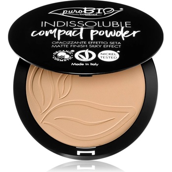 puroBIO Cosmetics Indissouble компактна пудра с матиращ ефект цвят 03 9 гр