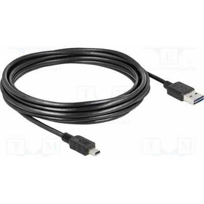 Delock 83365 USB 2.0 USB A zástrčka dvoustranná USB B mini vidlice