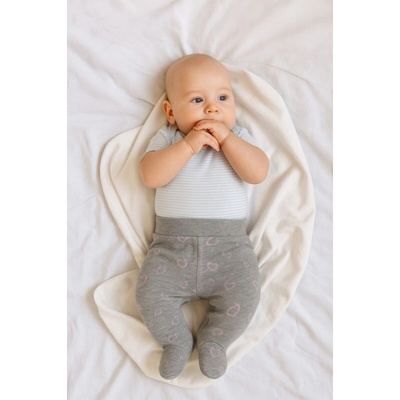 Baby Service Polodupačky Srdiečka Šedé