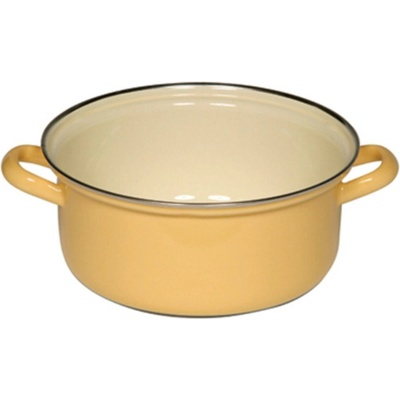 RIESS 0280-006, 2 L, Žltá, Smalt, Keramický, Plyn, Indukčná, Smalt, 20 cm