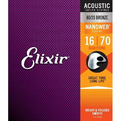 Elixir 016-070 Nanoweb 80/20 Bronze 11306