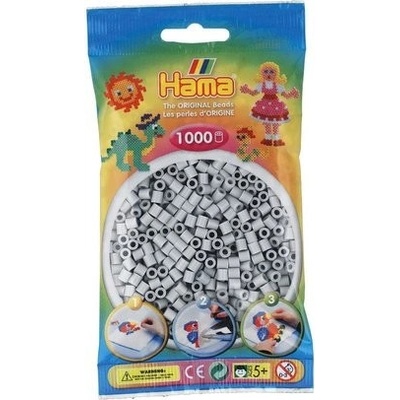HAMA MIDI Světle šedé korálky 1.000 ks