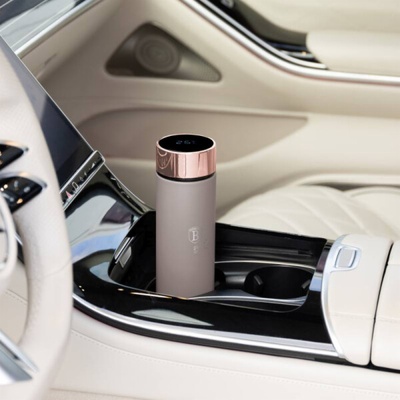 BerlingerCup Chytrá termoska s ukazatelem teploty 500 ml Taupe