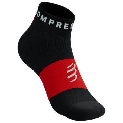 Чорапи за бягане Compressport Ultra Trail Low Socks Running socks - Black / Red - размер T1 (201-8988-0111)