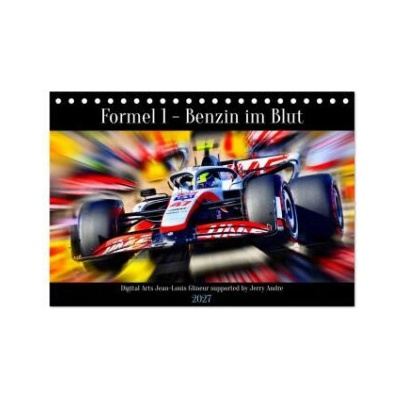 Formel 1 Benzin im Blut Tisch DIN A5 quer, CALVENDO Monats 2027