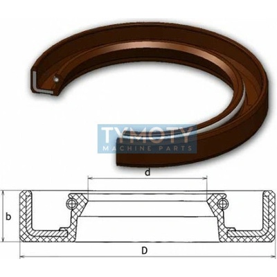 Gufero 25x37x7 FPM-VIA Dichtomatik