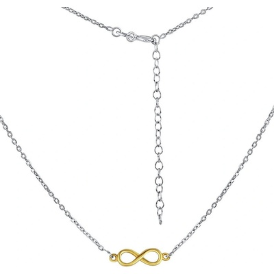 SILVEGO Stříbrný/pozlacený s přívěskem infinity jeppi ZT180214NGP