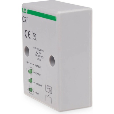 CZF - Relé pre kontrolu výpadku fáz, 3x 400V, 10A, 1x NO