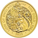 Investiční zlato The Royal Mint zlatá mince The Lion of England The Royal Tudor Beasts Royal Mint 2022 1 oz