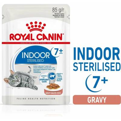Royal Canin Indoor Sterilised 7+ v omáčce 12 x 85 g