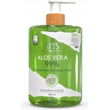 Apis Natural Cosmetics Aloe Vera intenzivně hydratační gel na obličej tělo a vlasy 300 ml