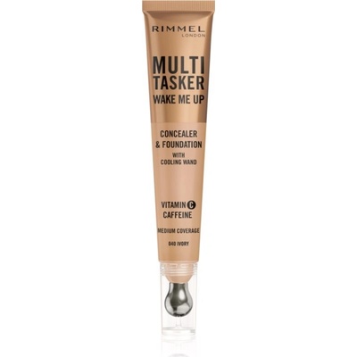 Rimmel London Multi Tasker rozjasňující korektor a make-up 040 Ivory 20 ml – Zboží Dáma