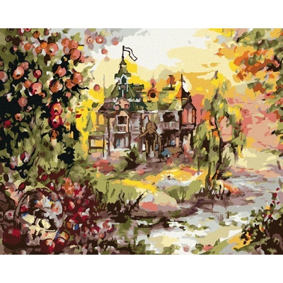 zuty Malování Podle Čísel Pohádkový Dům 80 x 100 Cm Plátno