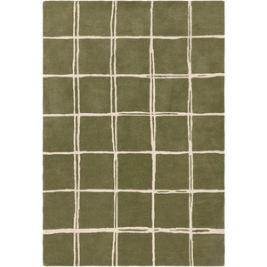 Asiatic Carpets Зелен ръчно изработен вълнен килим 120x170 cm - Asiatic Carpets (ALBA120170OLIV)