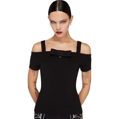 KILLSTAR Дамска тениска (топ) KILLSTAR - Graveyard Swing Bardot - Black - KSRA013839