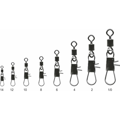 Mistrall karabínka s obratlíkom Rolling Swivel veľ.2 18 kg 10 ks