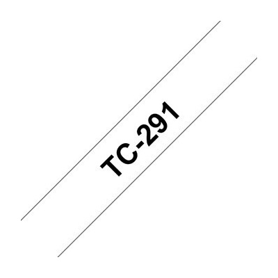 Brother TC-291 bílá / černá (9mm) TC291
