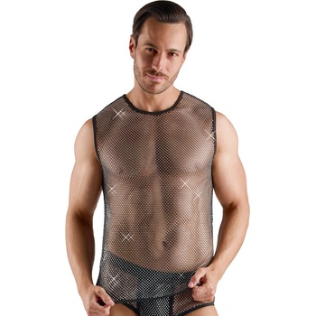 Svenjoyment Sparkly Gems Sleeveless Net Shirt 2162040 Black XL