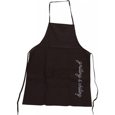 H&L Zástěra na grilování bavlna černá