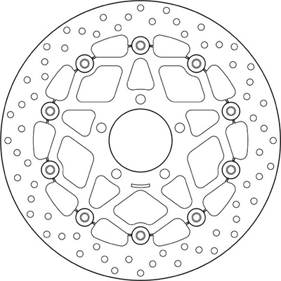 Predný brzdový kotúč Brembo SUZUKI 1000 SV S 2003 - 2007