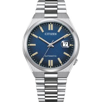 Citizen Мъжки часовник CITIZEN Tsuyosa Automatic CITNJ0151-88L, Сребрист / Тъмносин (CITNJ0151-88L)