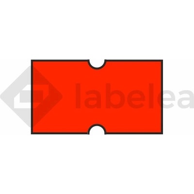 Labelea Samolepiace etikety do klieští, 22x12 mm Cola-ply farebné signálne, Farba etikiet Signálna červená ECI2212CPL42SR