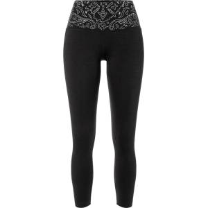 super. natural Дамски клин super. natural Women's Bandana Tights Leggings - Jet Black / Fresh White (111-2051-0114)