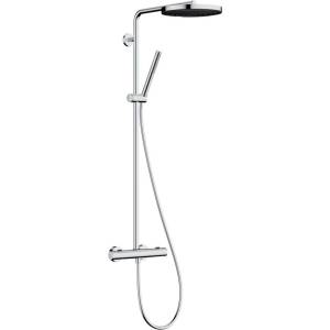 Hansgrohe Pulsify S Puro - Душ комплект с термостат, диаметър 26 cm, 1 струя, хром 24222000 (24222000)