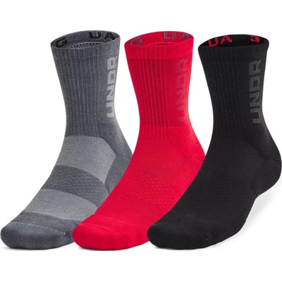 Under Armour UA aker 3pk Mid Crew RED
