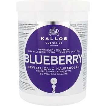 Kallos Blueberry регенерираща маска за сухи и изтощени коси 1000 ml за жени