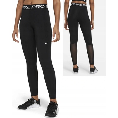 Nike pro mid-rise leggings čierné