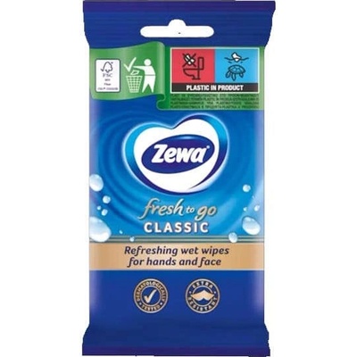 Zewa Мокри кърпи за ръце ZEWA Fresh To Go Classic 10 броя (830384)