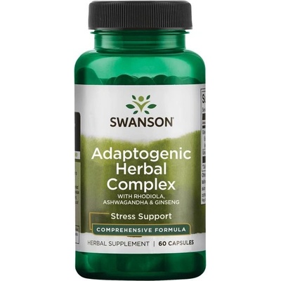 Swanson Rhodiola Ashwagandha a Ginseng Complex 60 kapslí