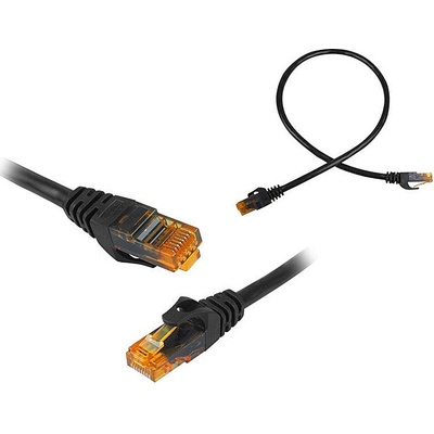 Solex 46664 RJ45-RJ45 Cat.6E UTP 0,5m černý