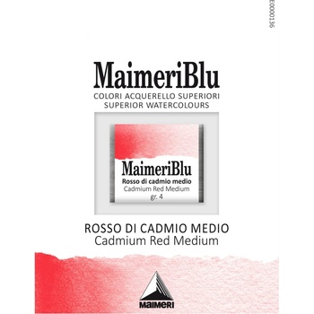Maimeri Blu Акварелна боя Cadmium Red Medium 228 1, 5 ml 1 бр (M1607228)