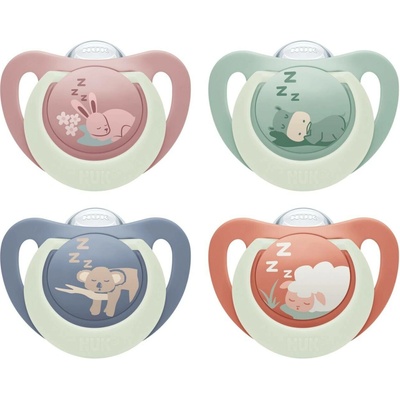 Nuk Dudlík First Choice Night 2 ks Bunny/Sheep