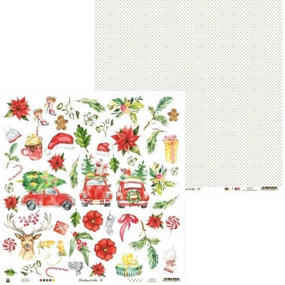 P13 Oboustranný papír na scrapbook Christmas treats 30x30