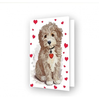 Diamond dotz Сладко кученце - диамантена картичка ddg. 029