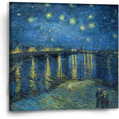 Sablio Obraz Hviezdna noc nad Rhônou - Vincent van Gogh - 50x50 cm