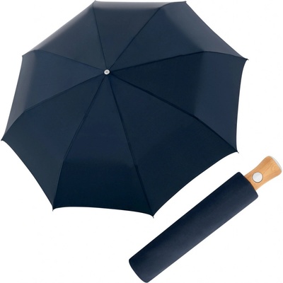 Doppler Manufaktur Bellino Nickel Mat Oxford deštník automatický tm.modrý